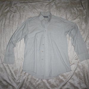Vintage 2727 Collection Gray Button Shirt 15.5 34
